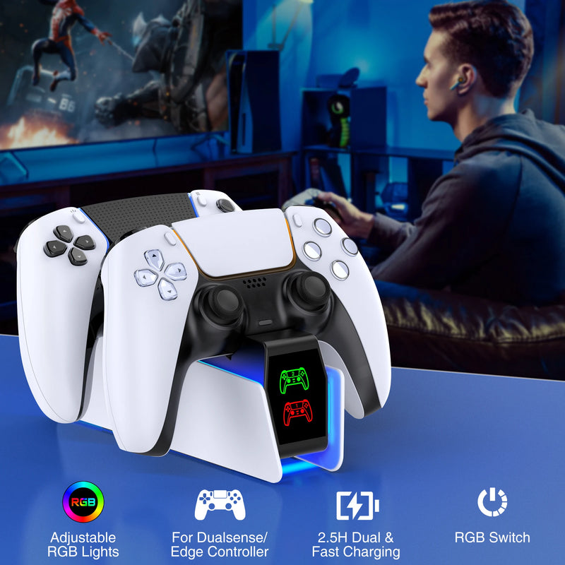 Carregador para 2 controles PS5