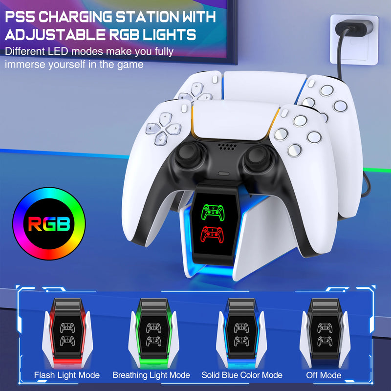 Carregador para 2 controles PS5